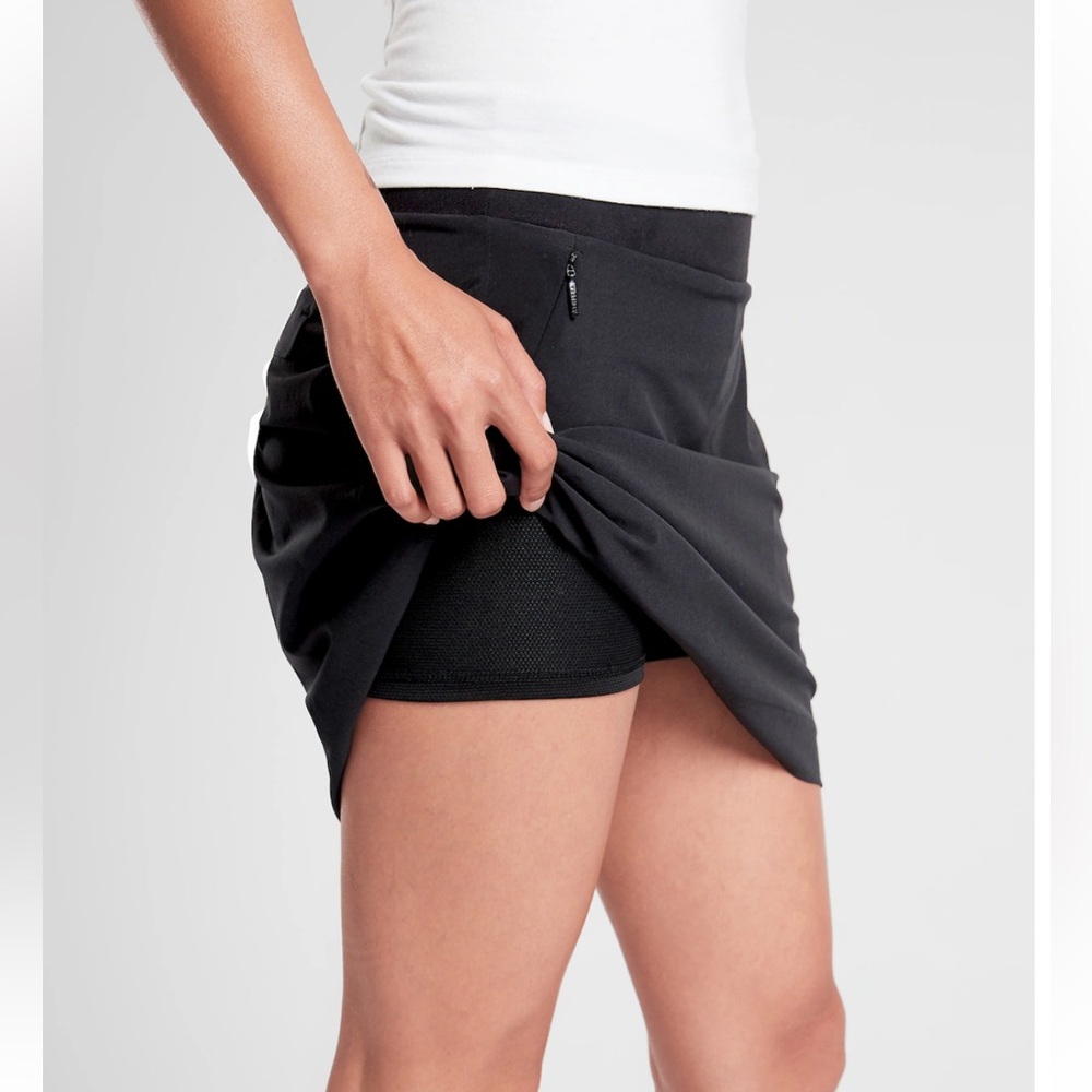 Athleta SoHo Skort | Black Athletic Tennis Golf Skort | Size 14